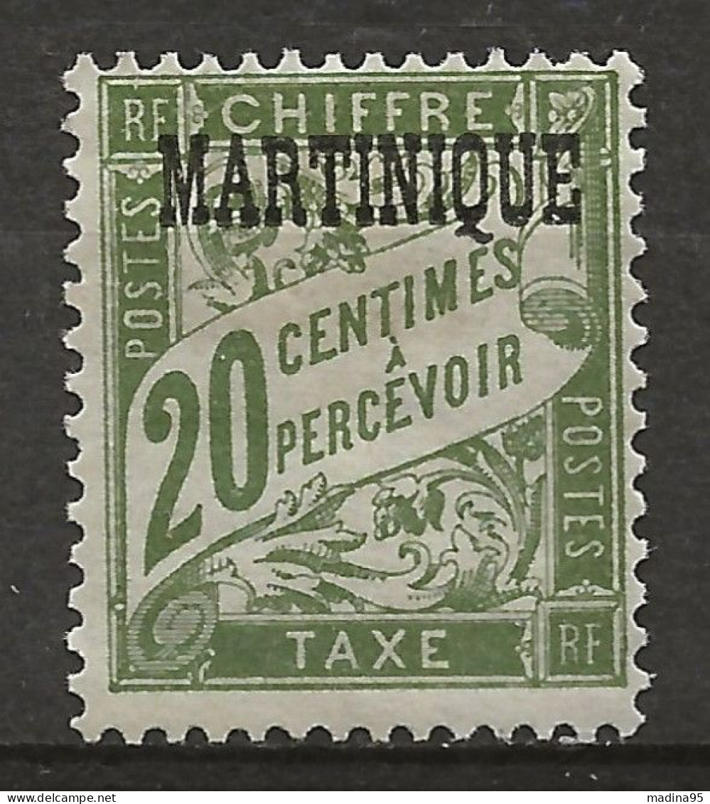 MARTINIQUE: (*), TAXE, N° YT 3 Nsg, TB - Timbres-taxe