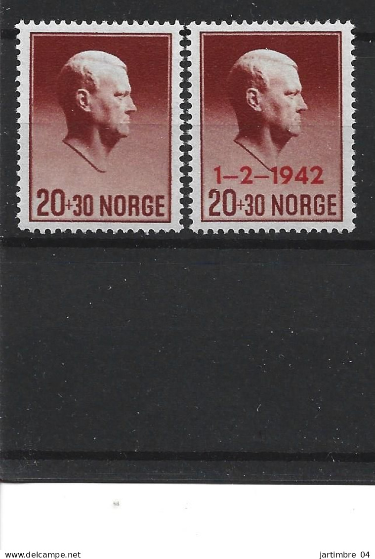 1942 NORVEGE 236-36A** Quisling - Neufs