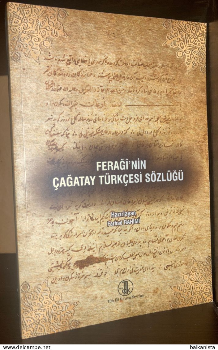 Feragi'nin Cagatay Turkcesi Sozlugu Feragi's  Chagatai Language Dictionary - Cultura
