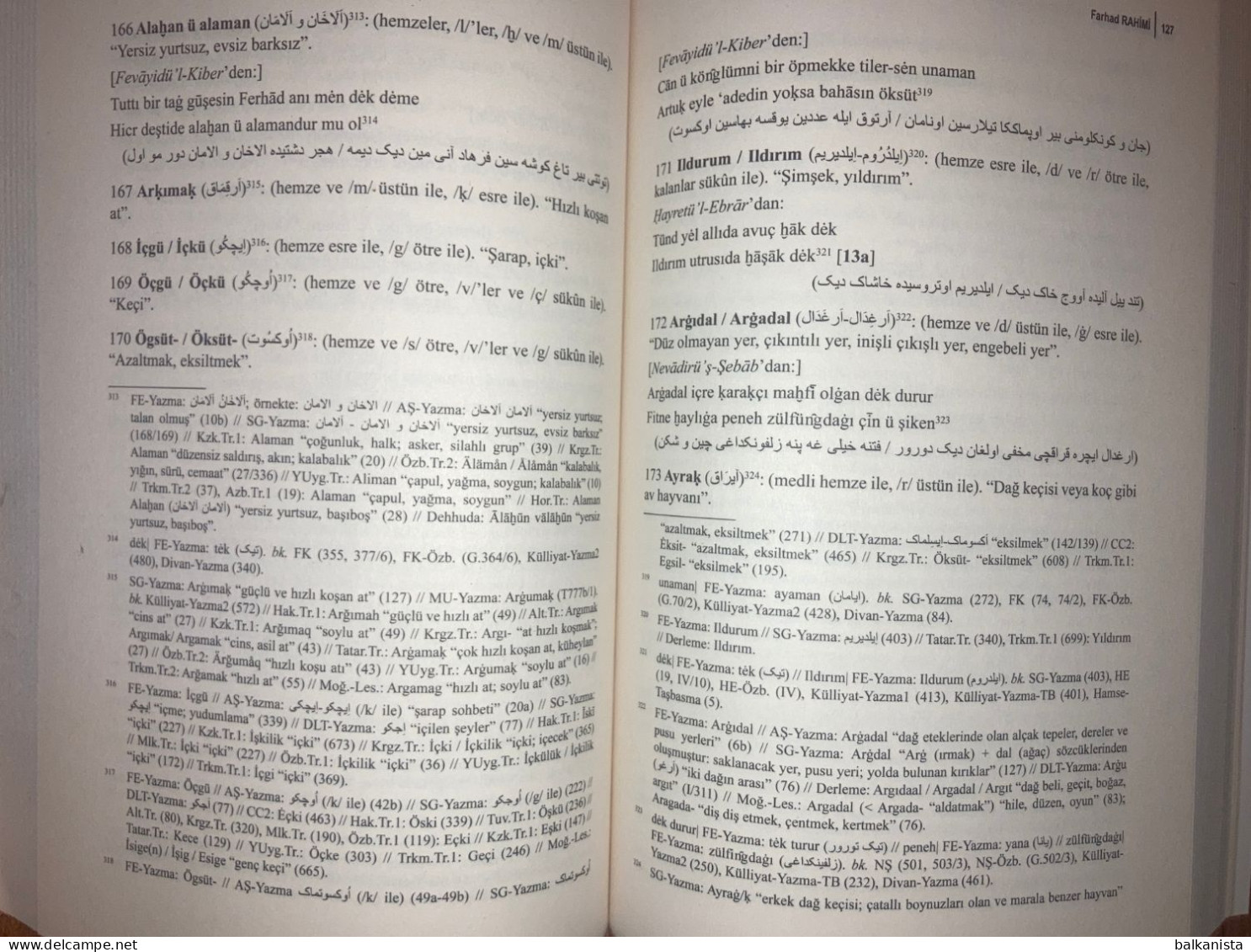 Feragi'nin Cagatay Turkcesi Sozlugu Feragi's  Chagatai Language Dictionary - Cultura