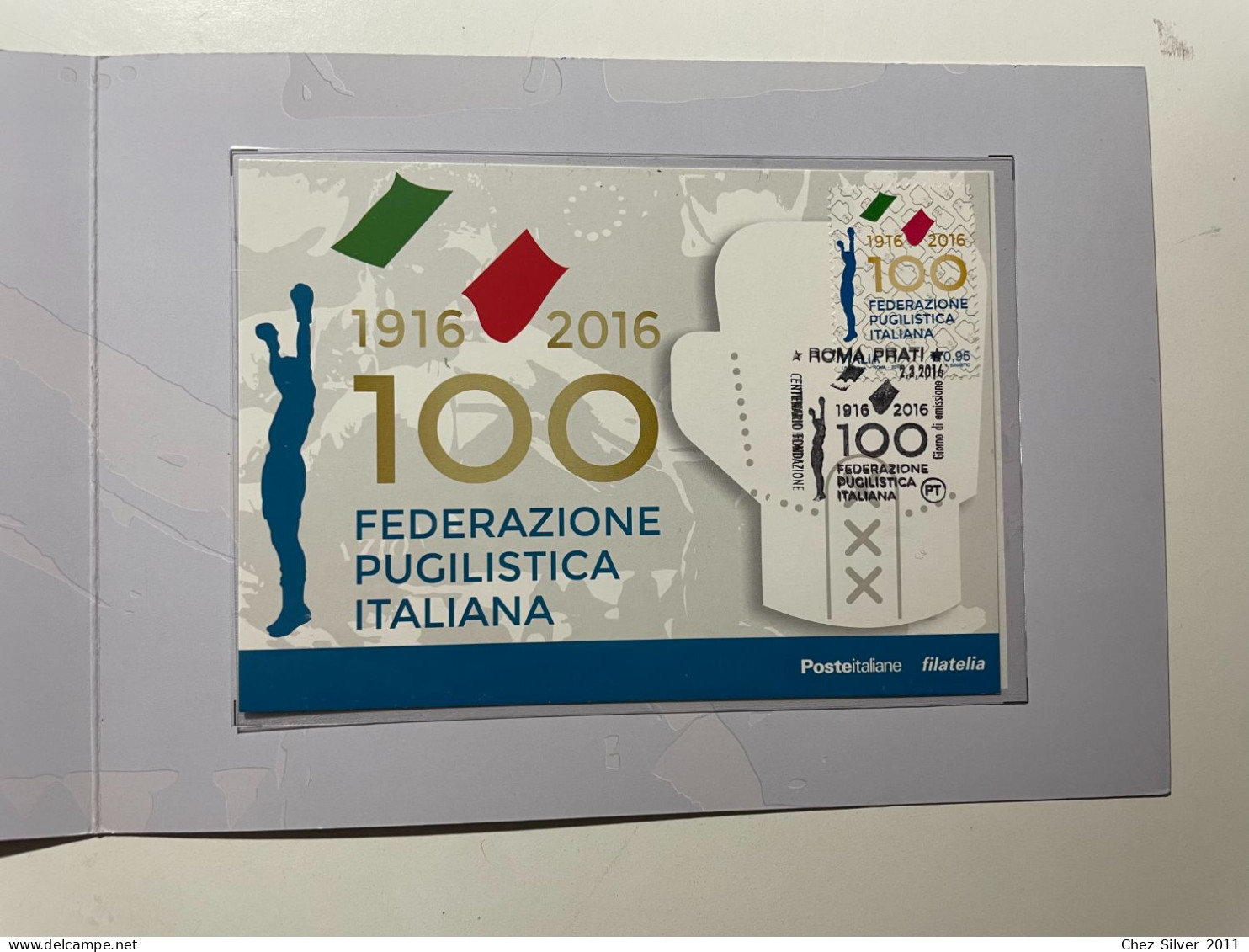 2016 Folder Filatelico 100° Federazione Pugilistica Italiana 100 Anni Pugilato - Folder