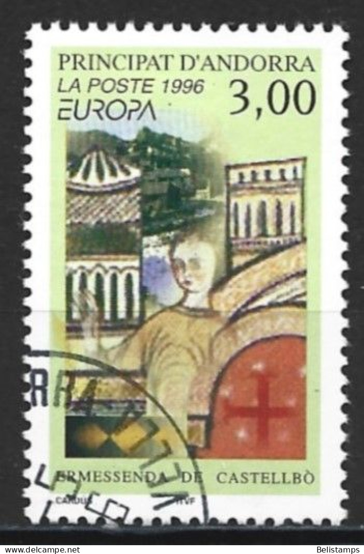 Andorra, French 1996. Scott #468 (U) Europa, Ermessenda De Catellbo  *Complete Issue* - Gebraucht