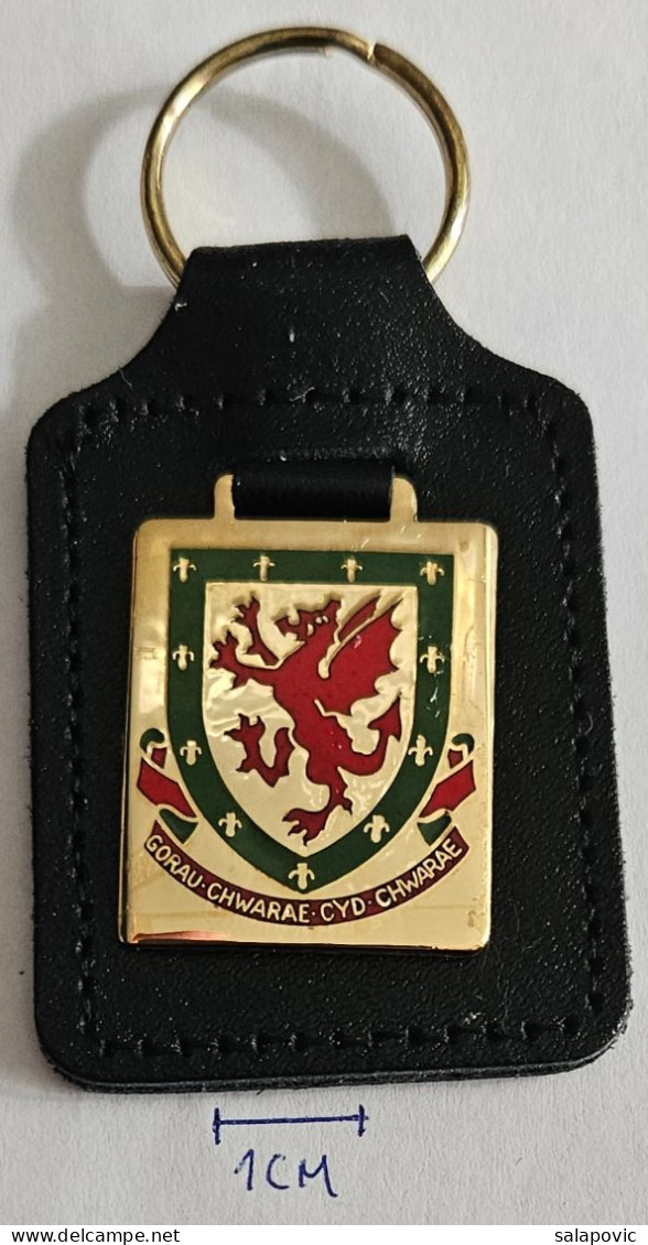 Wales Football Soccer Federation Association Union Pendant Keyring PRIV-1/4 - Habillement, Souvenirs & Autres