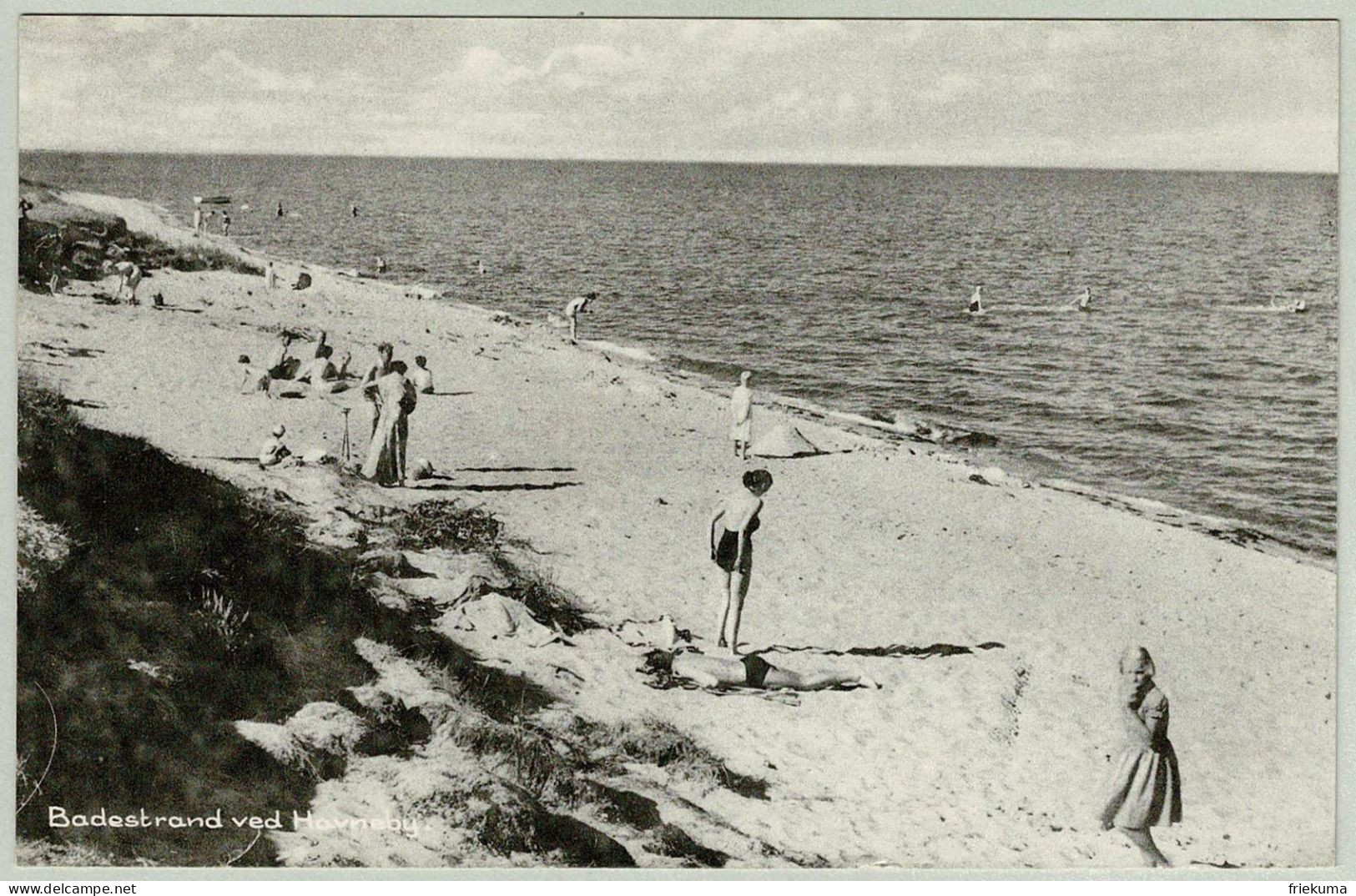 Dänemark / Danmark 1957, Ansichtskarte Romo - Karlsruhe, Vesterhavets Perle / Perle Der Nordsee - Covers & Documents