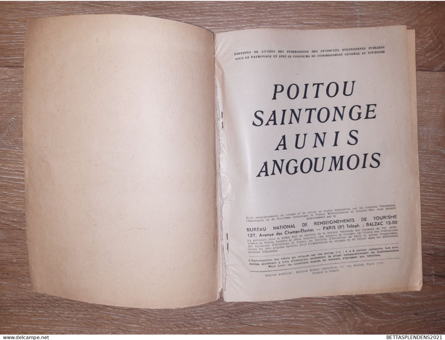 POITOU,  SAINTONGE, AUNIS, ANGOUMOIS - La FRANCE Touristique, Thermale, Climatique - 1951 - Poitou-Charentes