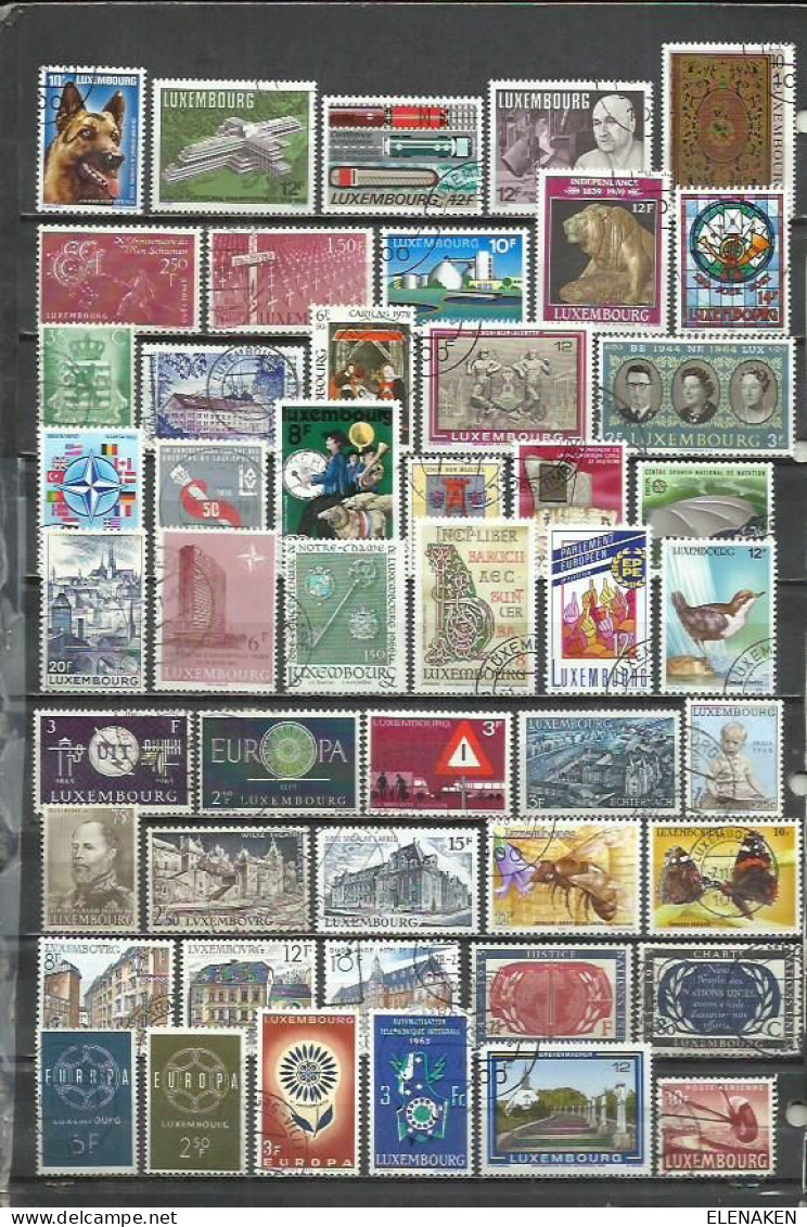 R203B-SELLOS LUXEMBURGO SIN TASAR,BUENOS VALORES,VEAN ,FOTO REAL.LUXEMBOURG STAMPS WITHOUT TASAR, GOOD VALUES, SEE, REAL - Verzamelingen