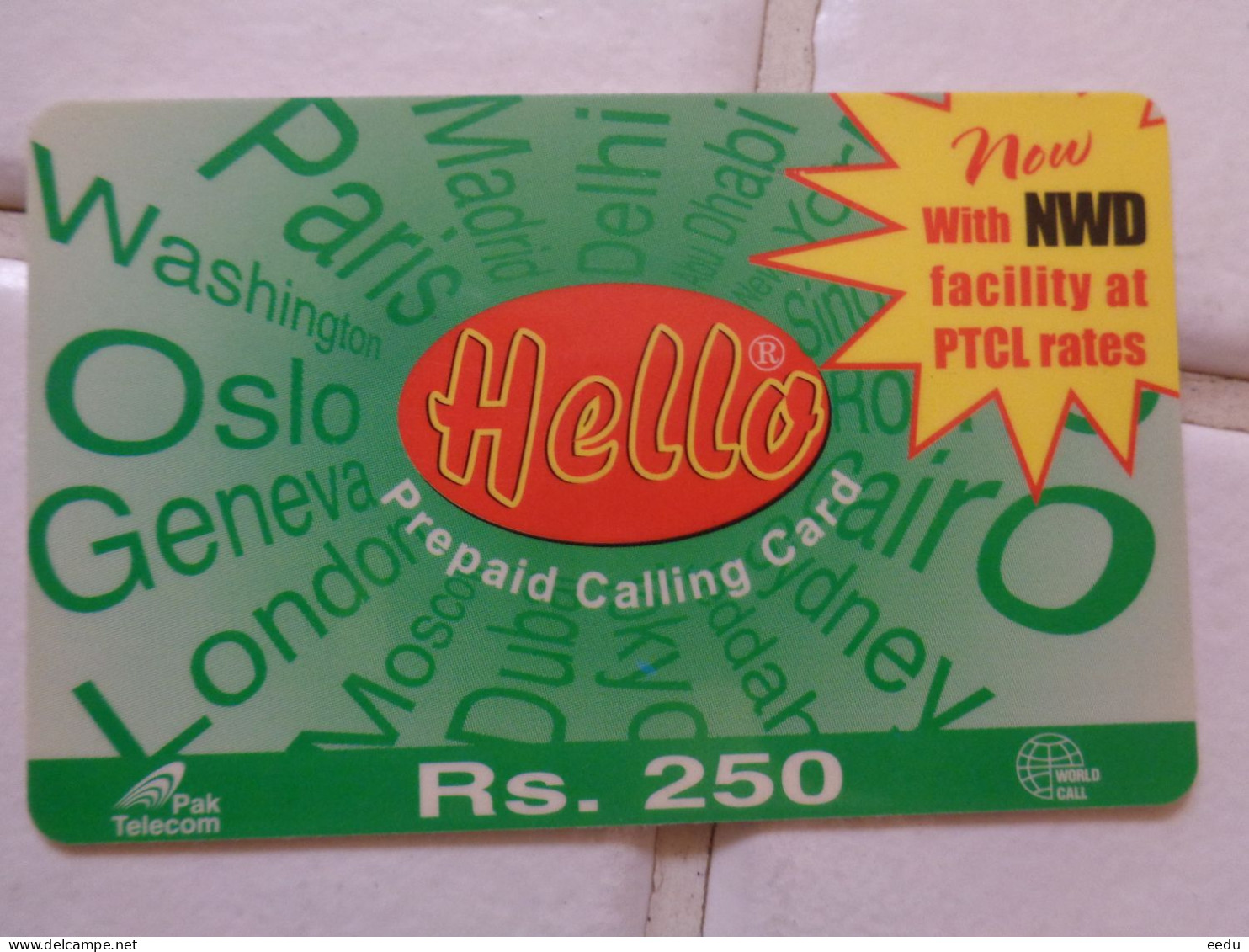 Pakistan Phonecard - Pakistán