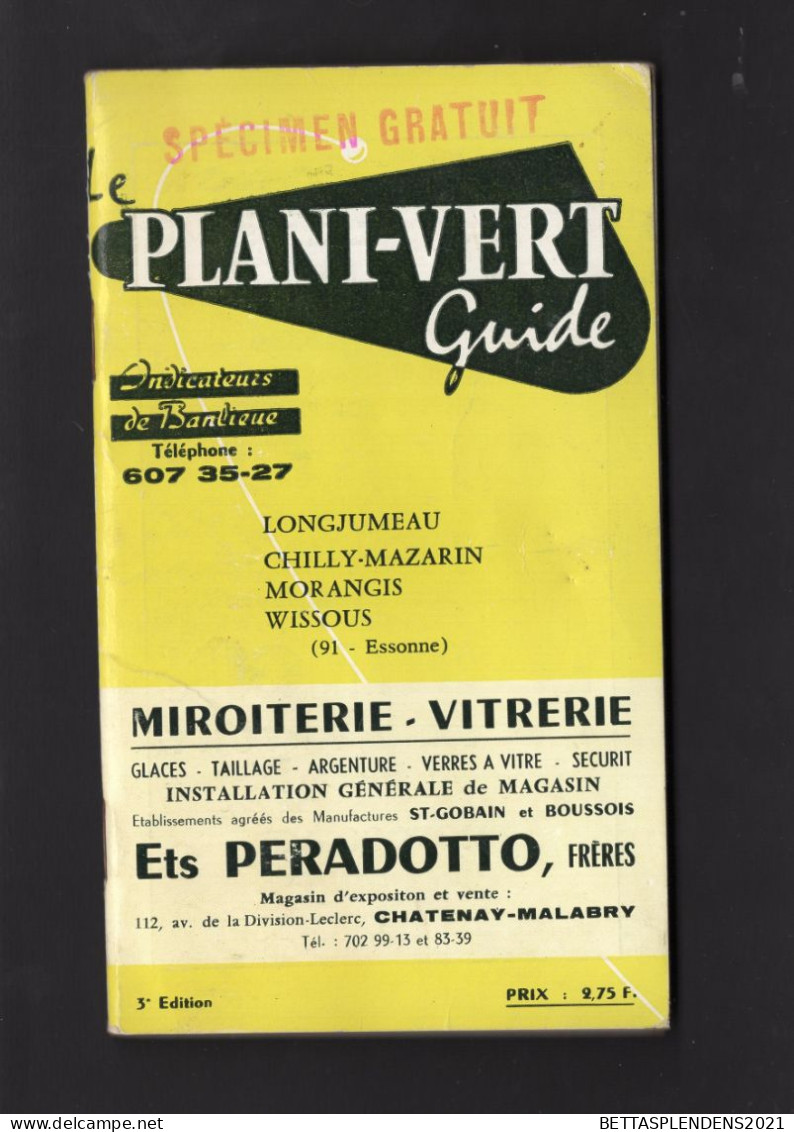 Essonne 91 - LONGJUMEAU, CHILLY-MAZARIN, MORANGIS, WISSOUS - PLANI-VERT Guide - Europe