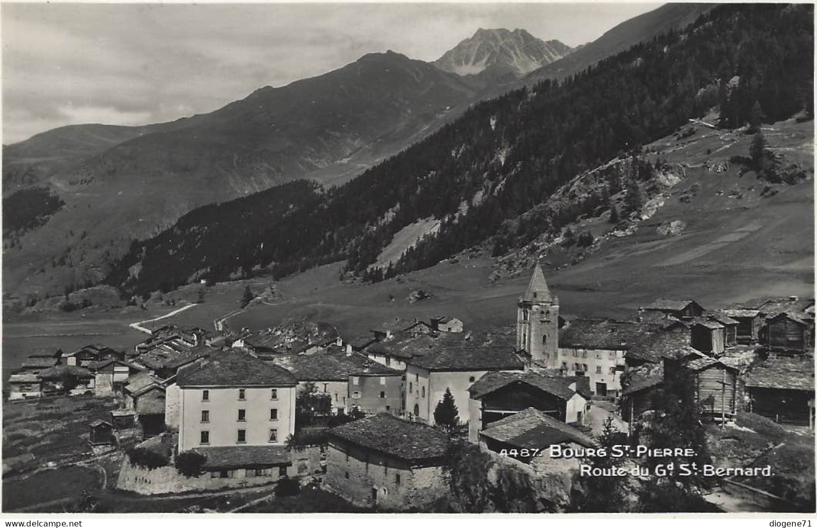 Bourg St Pierre Route Du Gd St Bernard Rare - Bourg-Saint-Pierre 