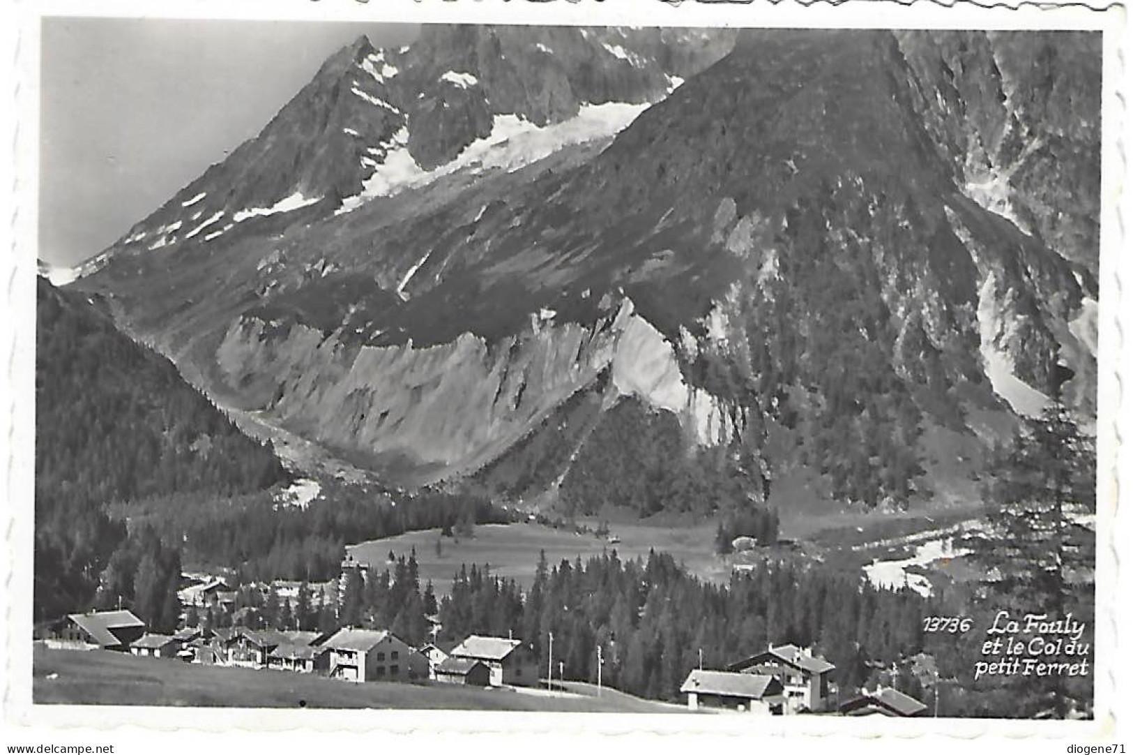 La Fouly Et Le Col Du Petit Ferret Rare - Orsières