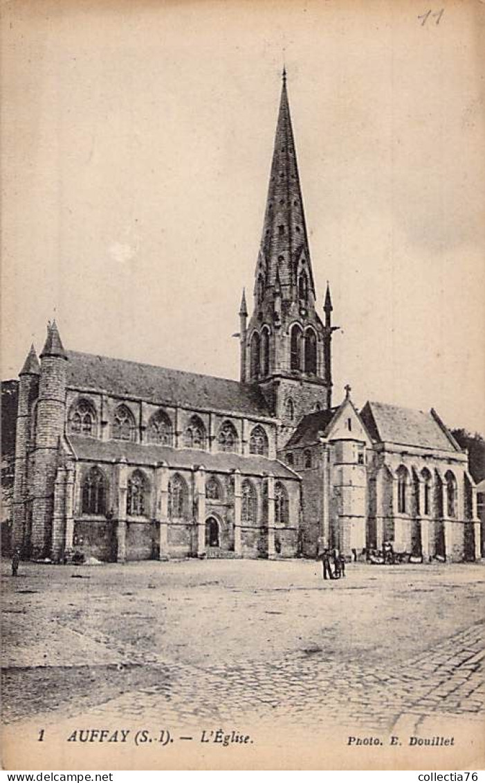 CPA FRANCE 76 SEINE MARITIME AUFFAY L EGLISE DOS DIVISE NON ECRIT - Auffay