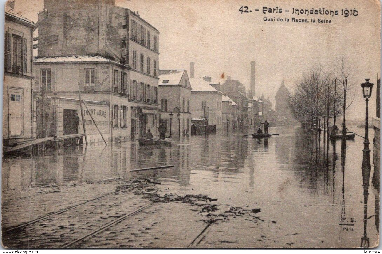 5-11-2023 (1 V 23) France - Innondation De Paris En 1910 (Paris Flooding In 1910) - Inondations