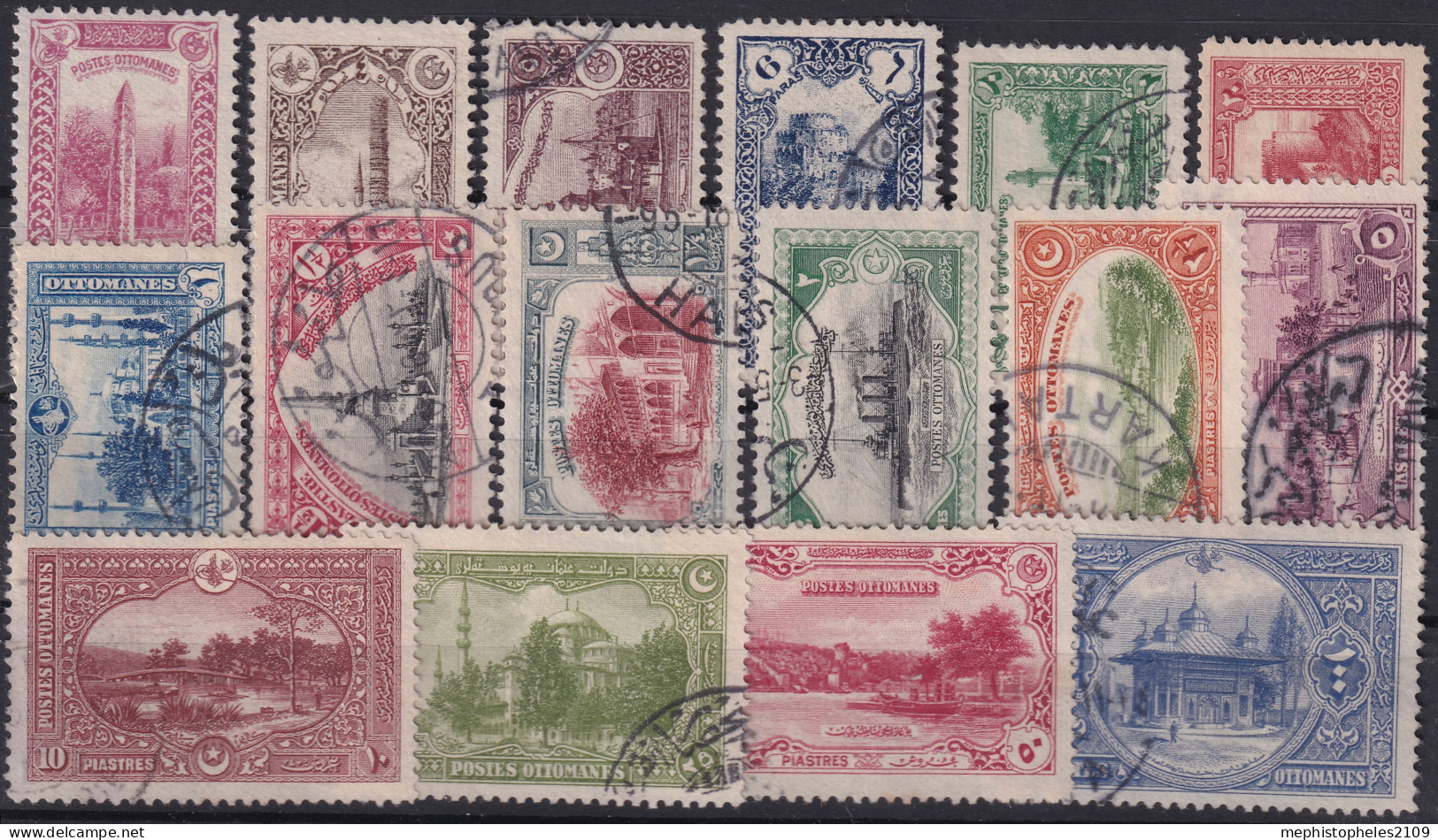 OTTOMAN EMPIRE 1914 - Canceled - Sc# 254-269 - Gebraucht