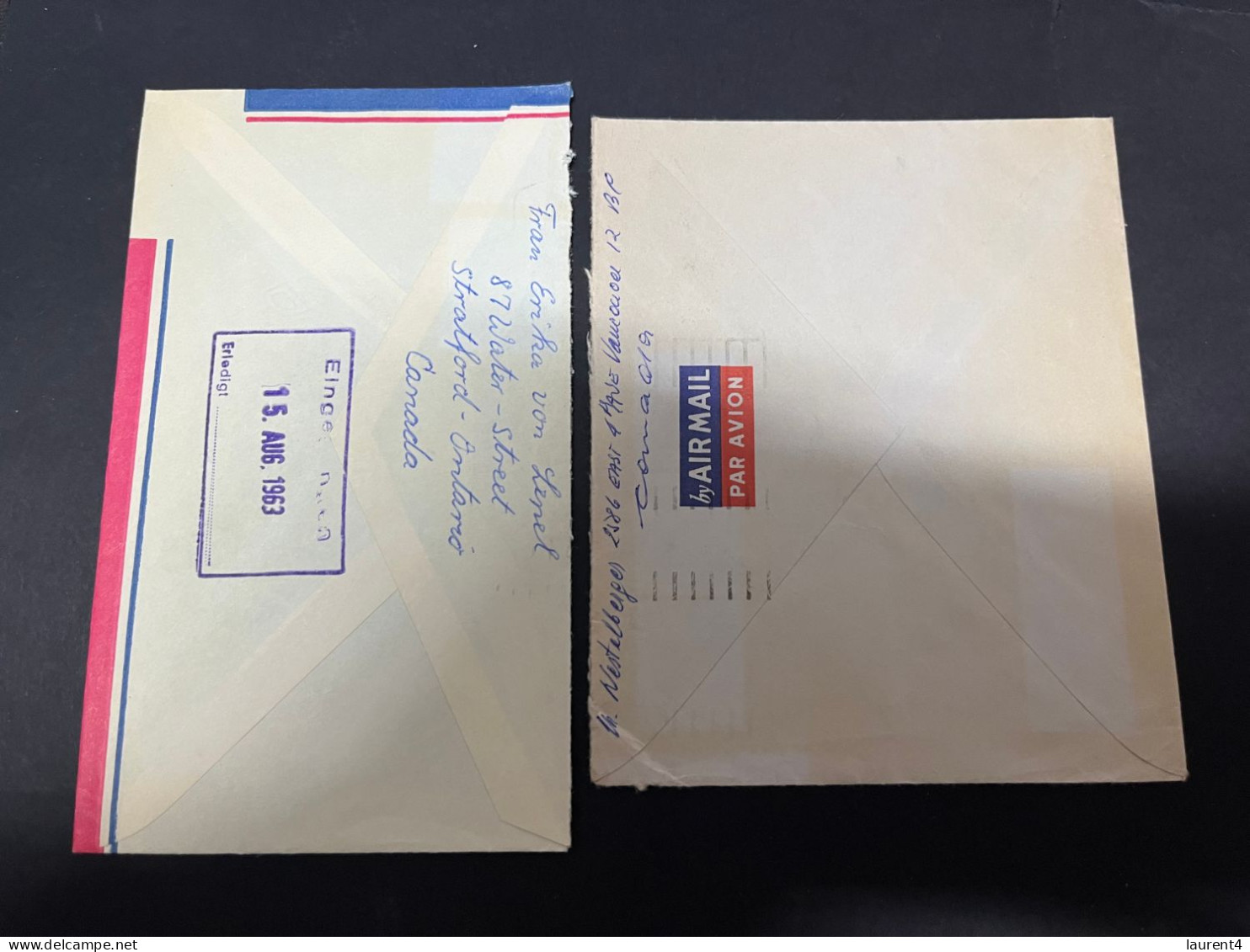 5-11-2023 (1 V 24) Canada Cover Posted To Germany (1960's) 2 Covers - Cartas & Documentos