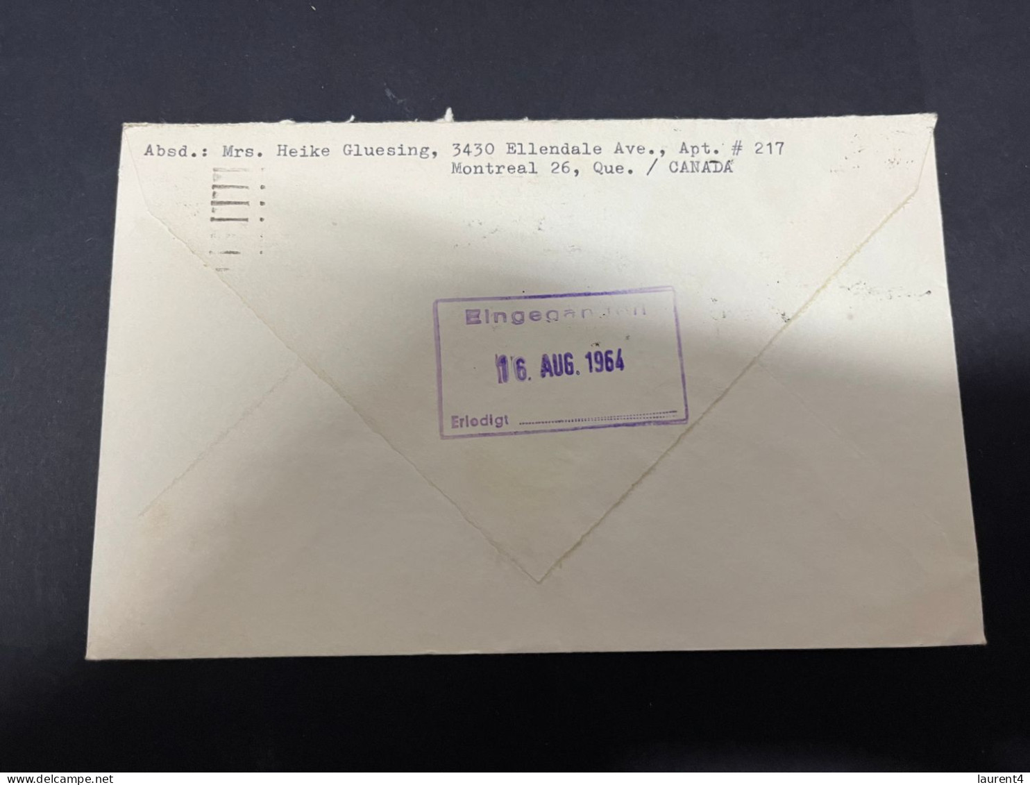 5-11-2023 (1 V 24) Canada Cover Posted To Germany (1964) 1 Cover - Cartas & Documentos