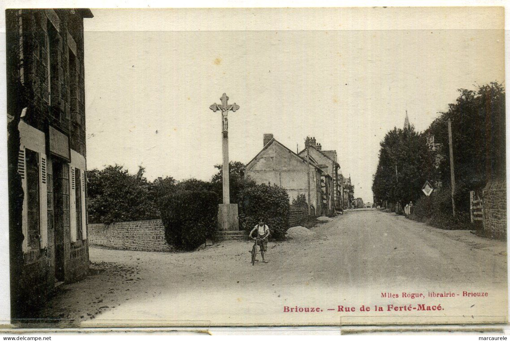 Cpa  Briouze  Rue De La Ferté-Macé - Briouze