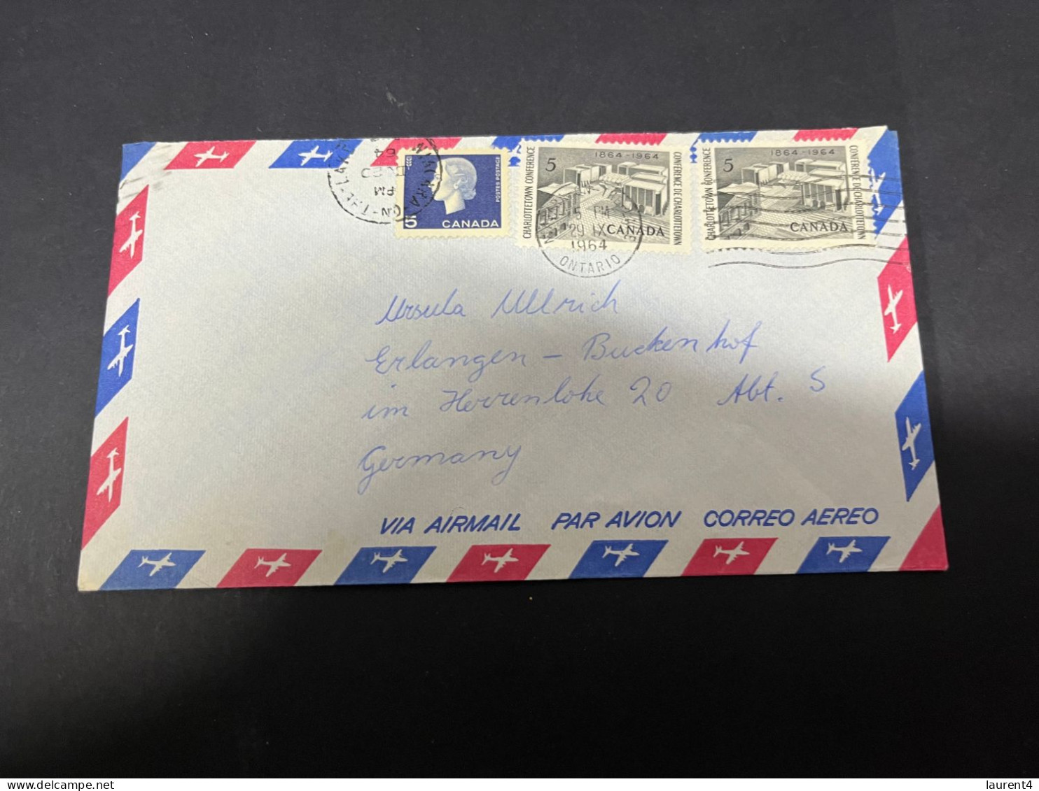 5-11-2023 (1 V 24) Canada Cover Posted To Germany (1960's) 2 Covers - Cartas & Documentos