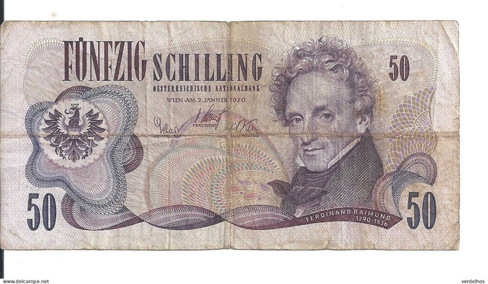 AUTRICHE 50 SCHILLING 1970 VF P 143 - Oesterreich