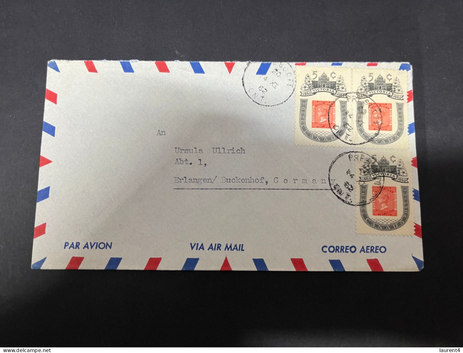 5-11-2023 (1 V 24) Canada Cover Posted To Germany (1960's) 2 Covers - Briefe U. Dokumente