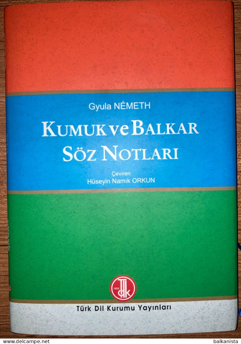 Kumuk Ve Balkar Soz Notlari Gyula Nemeth Kumyks Balkar Linguistic - Cultura