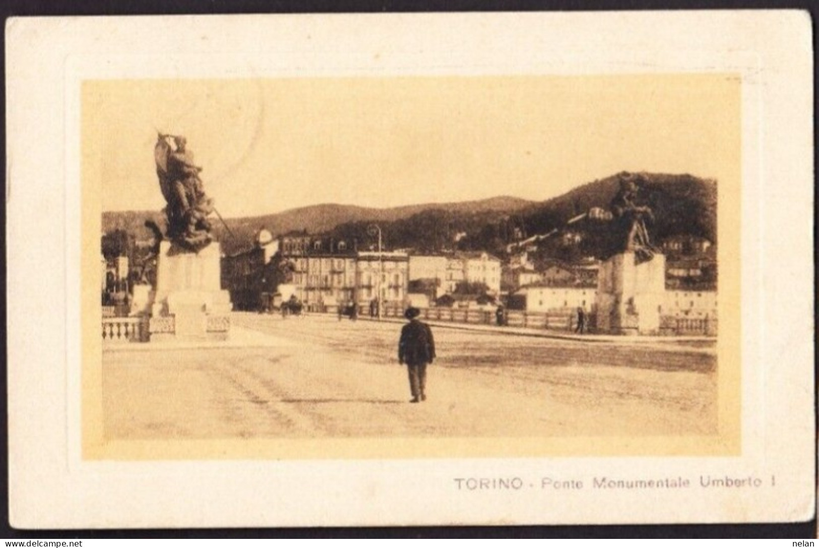 TORINO - PONTE MONUMENTALE UMBERTO I - F.P. - STORIA POSTALE - Ponts