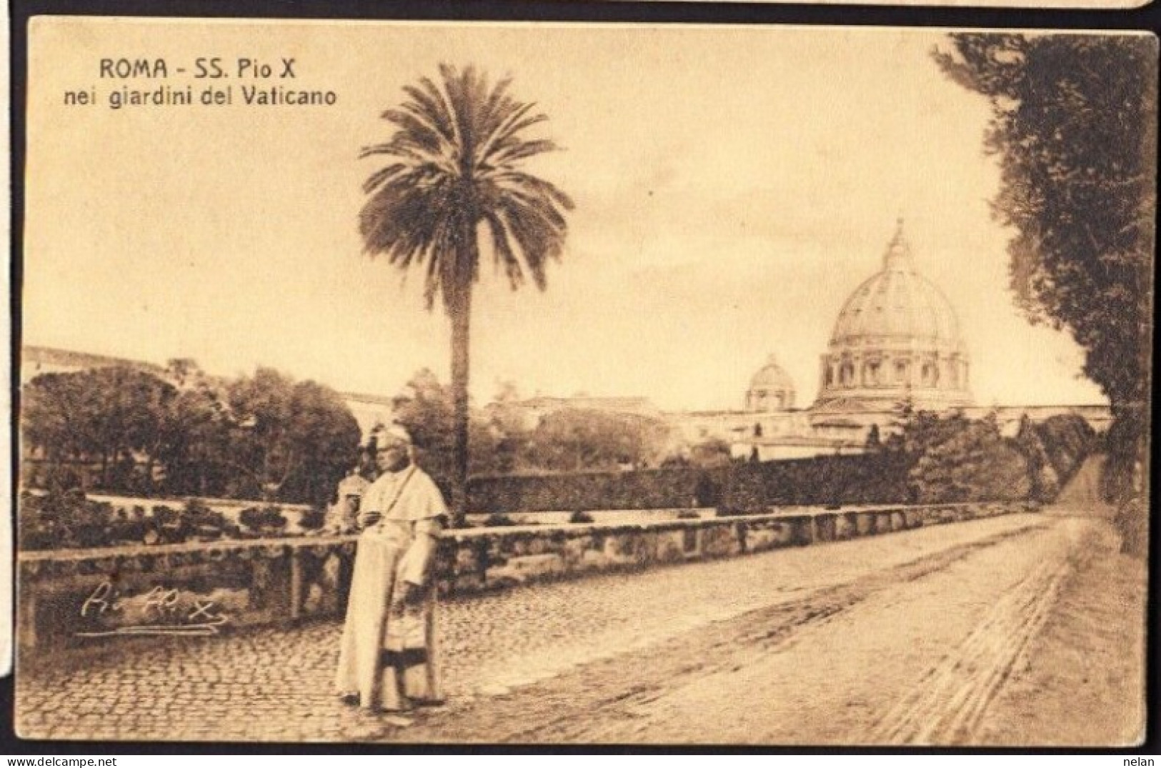 ROMA - SS. PIO X  NEI GIARDINI DEL VATICANO - F.P. - STORIA POSTALE - Parks & Gärten