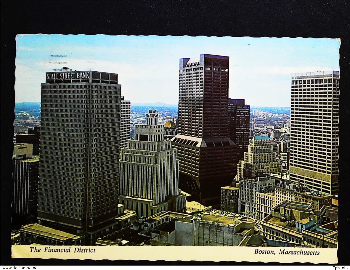 ► Financial District DTATE STREET BANK   Boston 1970s  Mass. To France - Boston