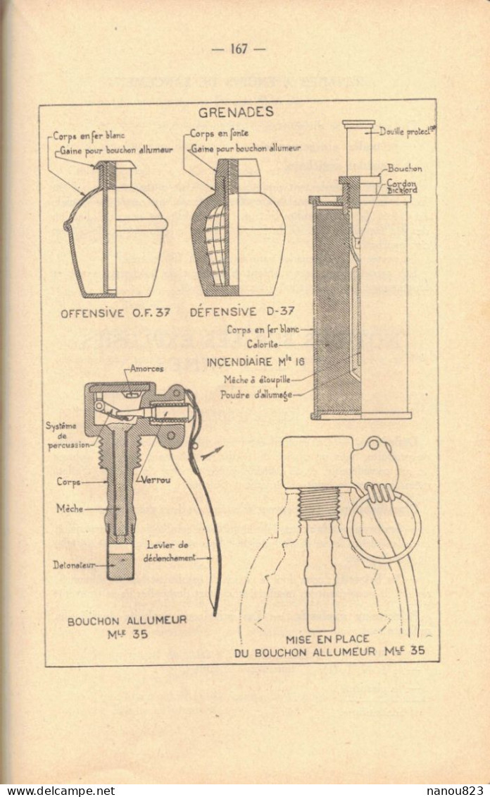 1954 MILITARIA LIVRE FICHES PREMILITAIRES SECOURISME ORIENTATION TOPOGRAPHIE TIR LANCER GRENADES MAUSER LANCE ROQUETTES