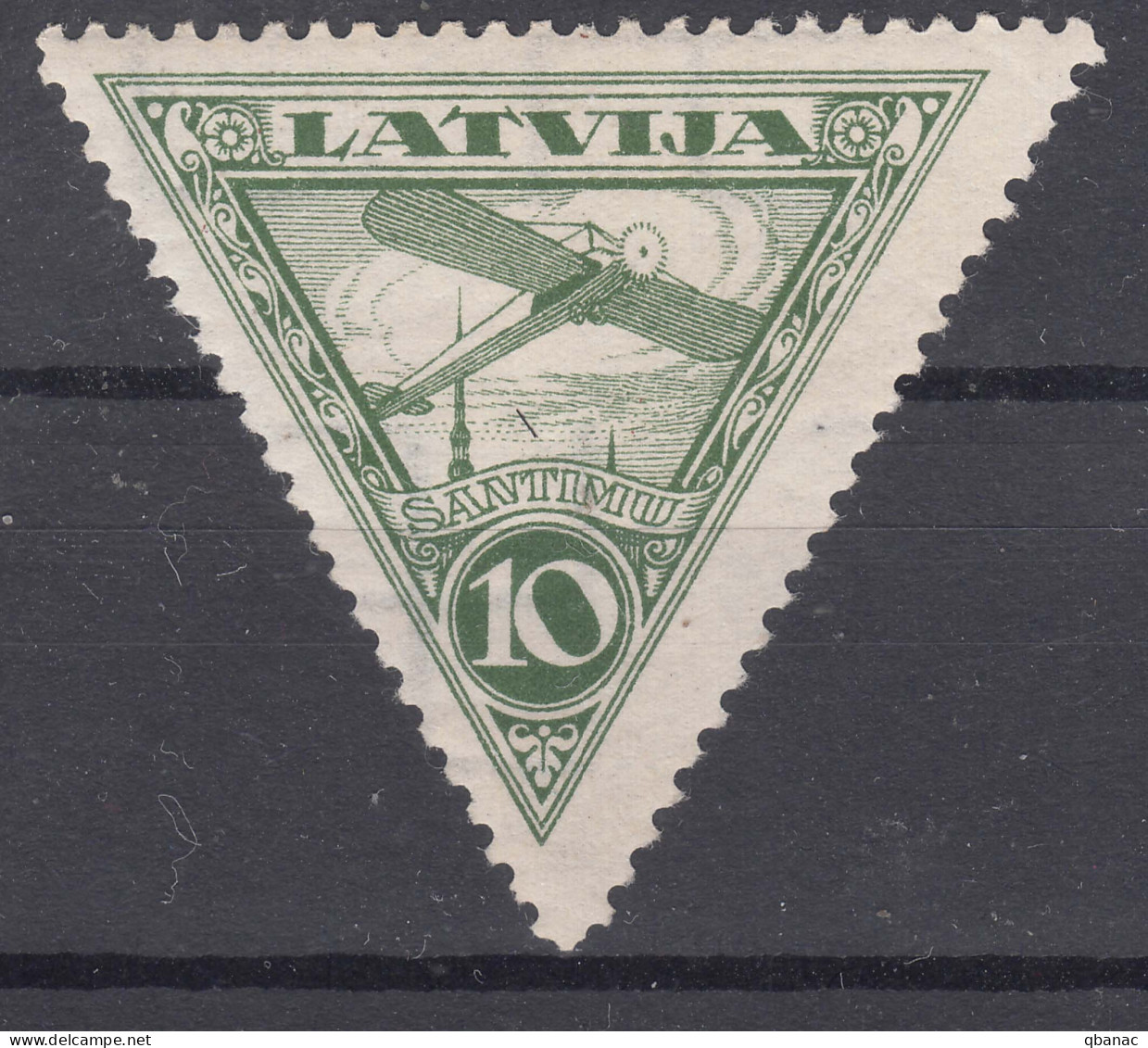 Latvia Lettland 1928 Airmail Mi#129 Mint Hinged - Lettland