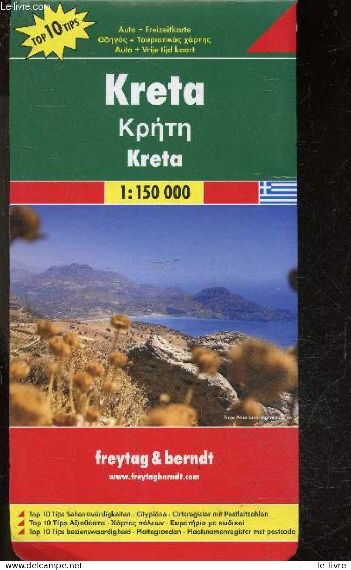 Kreta, Crête, Kriti - Echelle 1 : 150000 - Edition Multilingue - Carte Routiere + De Loisirs - Road And Leisure Map - Ca - Kaarten & Atlas