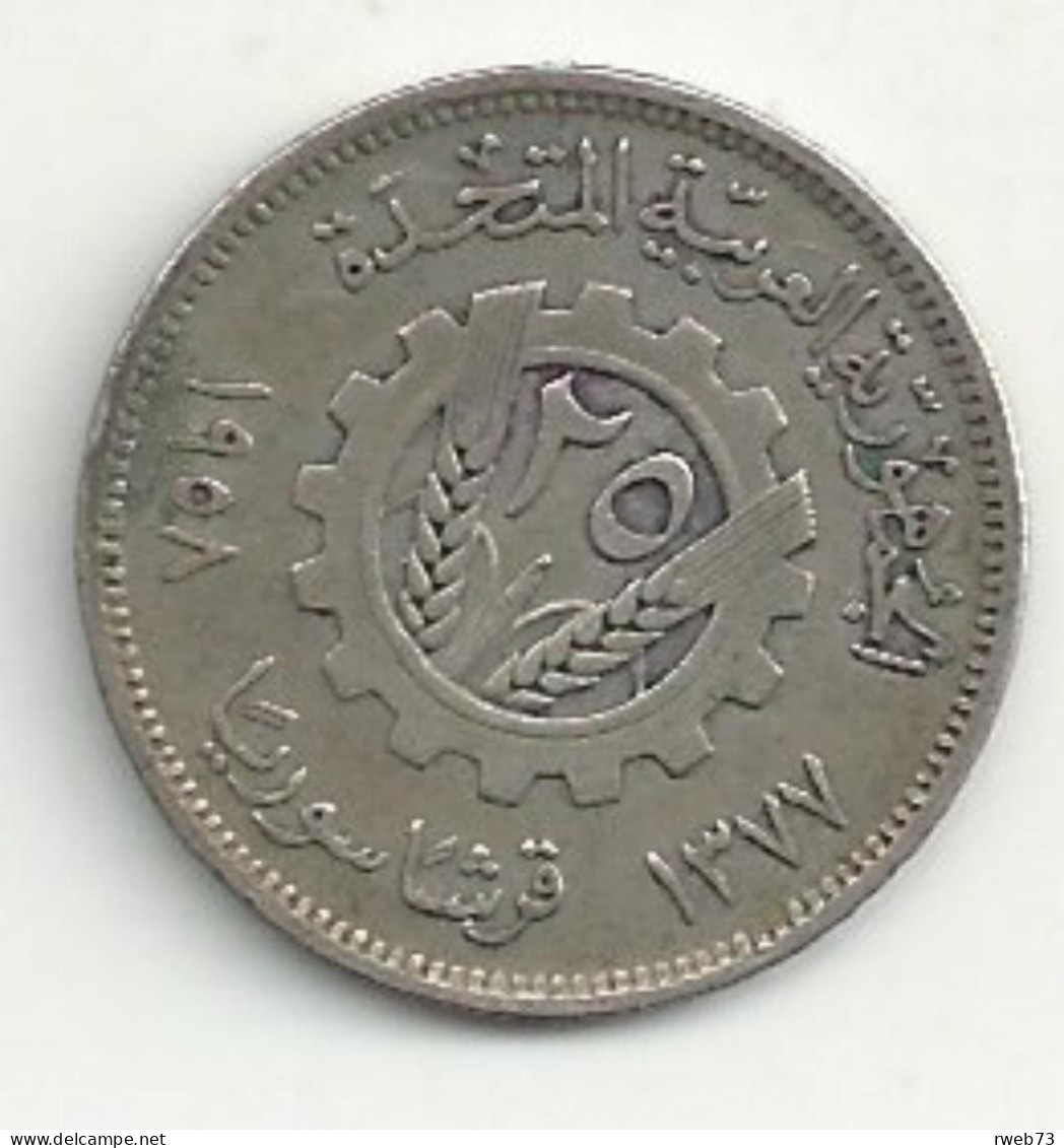 SYRIE - 25 Piastres - 1958 - Argent - TB/TTB - Syrie