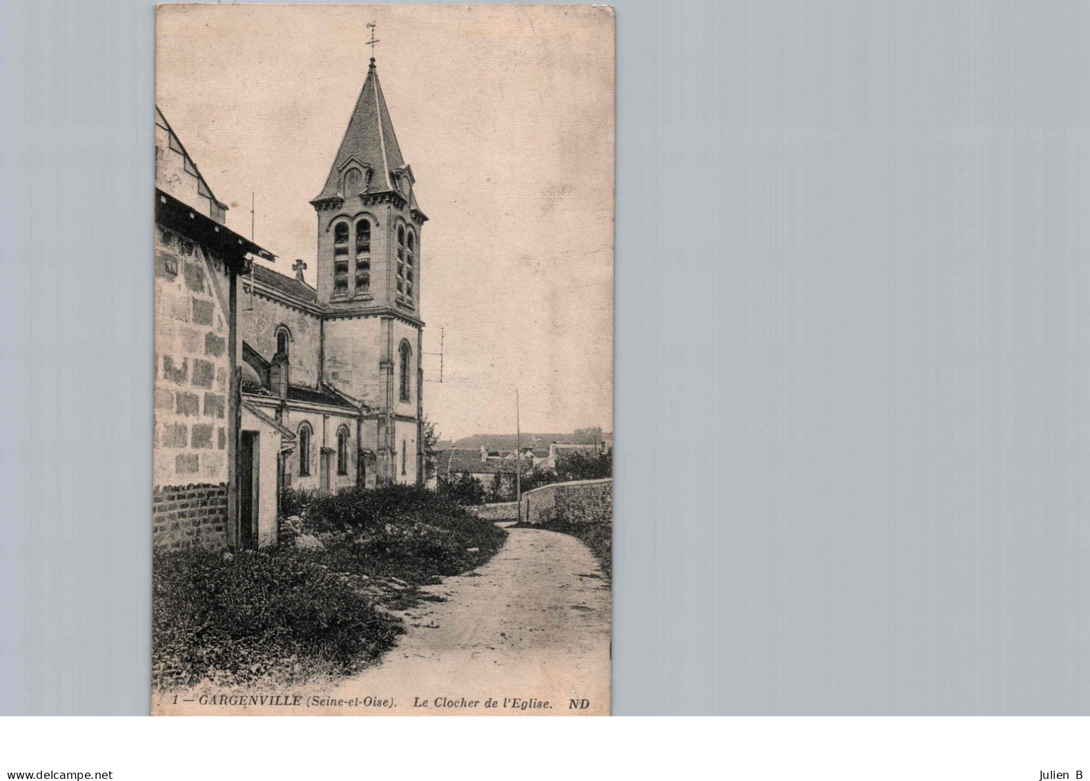 Gargenville, Le Clocher Et L'église - Gargenville