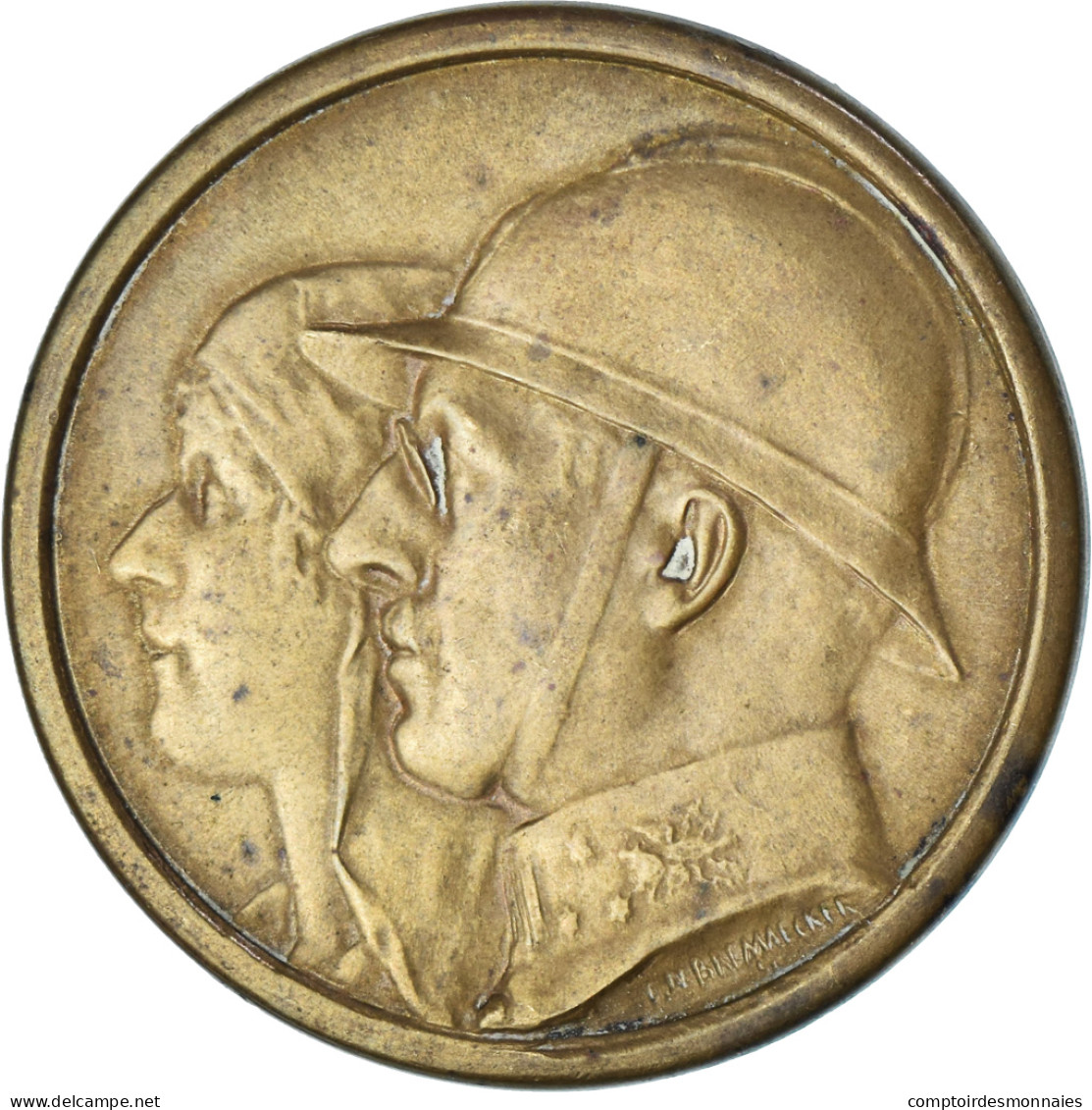 Belgique, Médaille, XXème Anniversaire De L'U.F.A.C, WAR, 1949, De Bremaecker - Autres & Non Classés