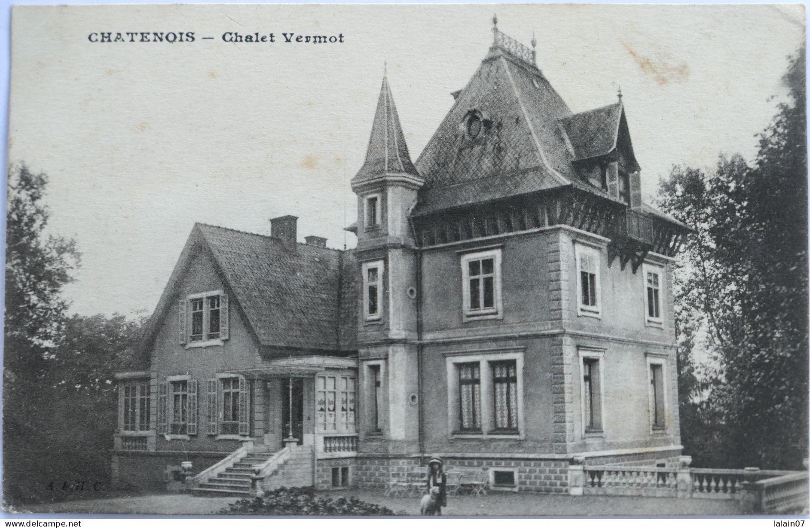 C. P. A. : 67 : CHATENOIS : Chalet VERMOT, Animé, En 1915 - Chatenois