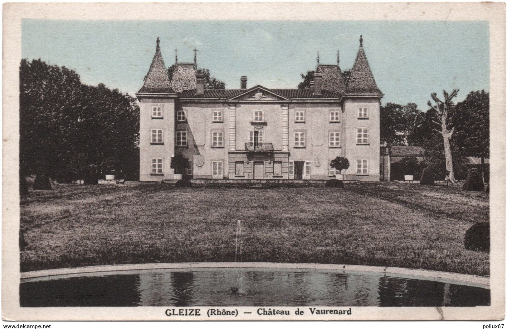 CPA DE GLEIZE  (RHÔNE)  CHÂTEAU DE VAURENARD - Gleize