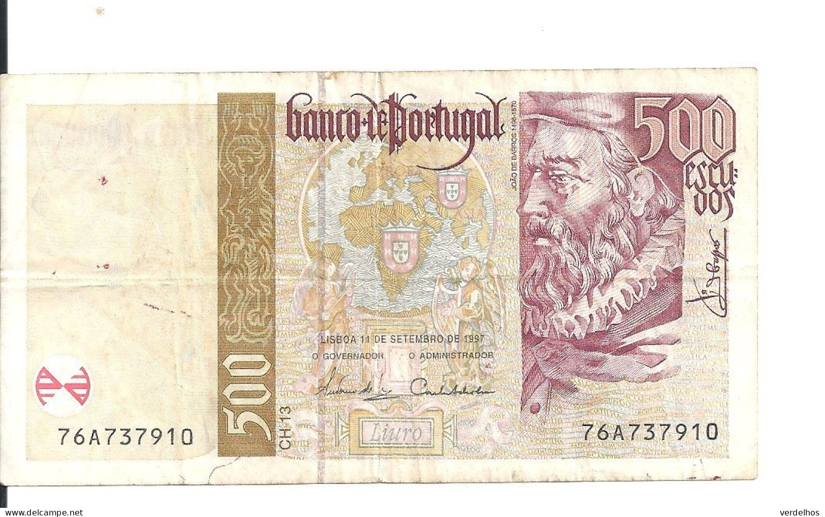 PORTUGAL 500 ESCUDOS 1997 VF P 187 B - Portugal