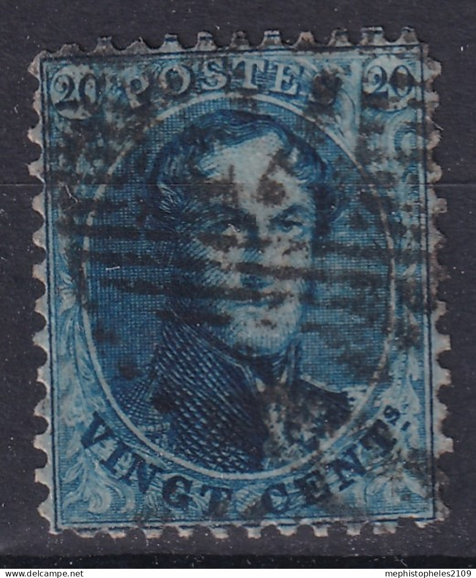 BELGIUM 1863 - Canceled - Sc# 15b - Perf. 12 1/2 - 1863-1864 Medallions (13/16)