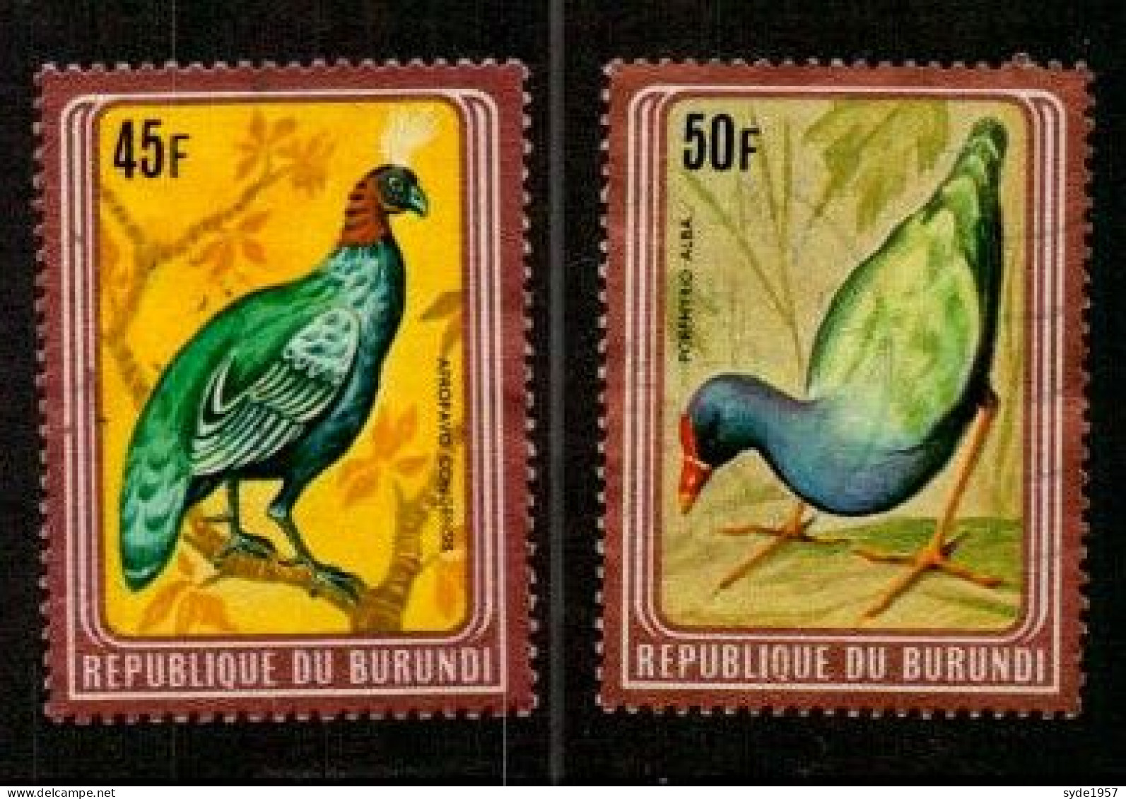 Burundi Oiseau /Birds 6 Timbres - Usati