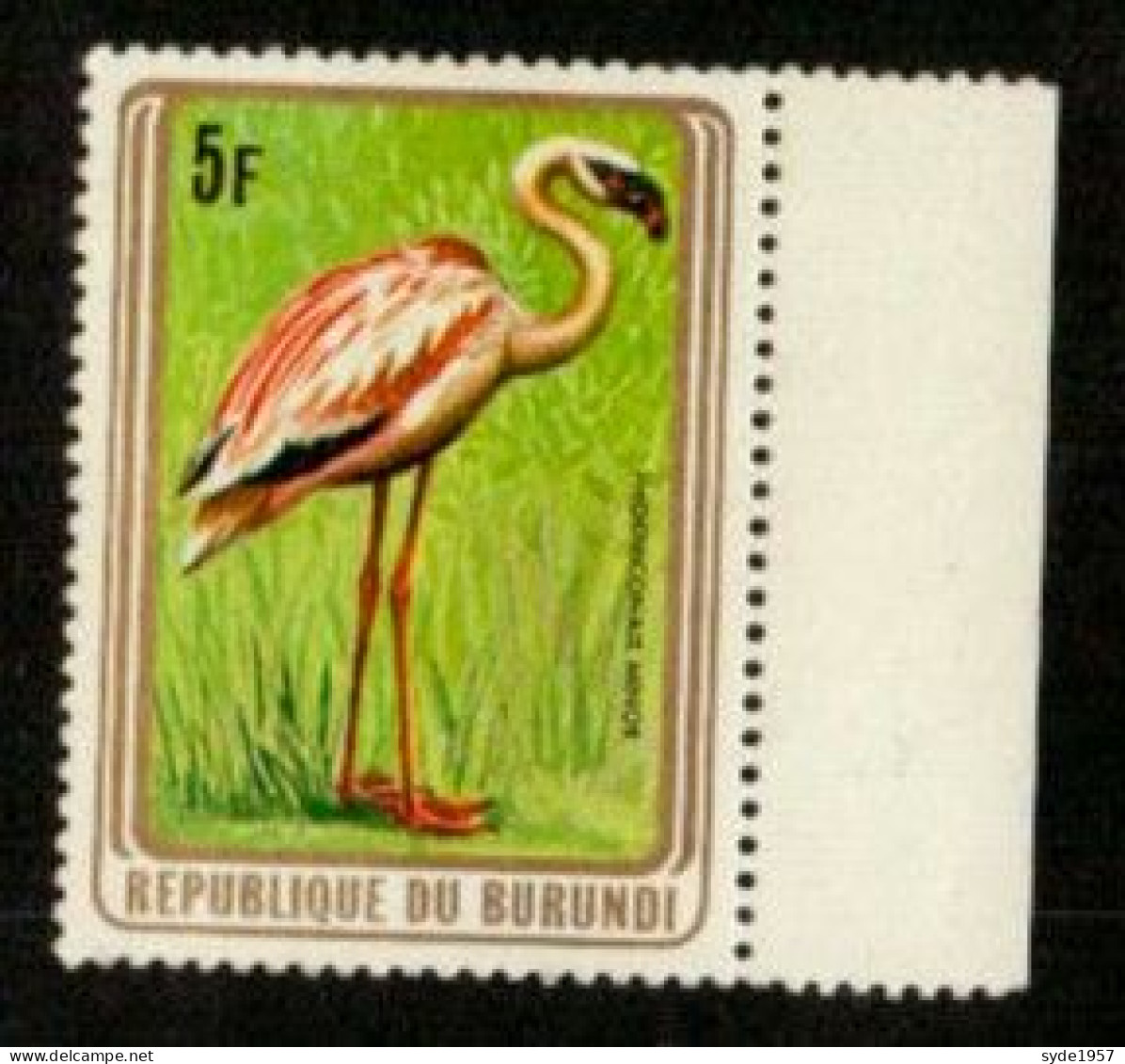 Burundi Oiseau 5F - Ongebruikt