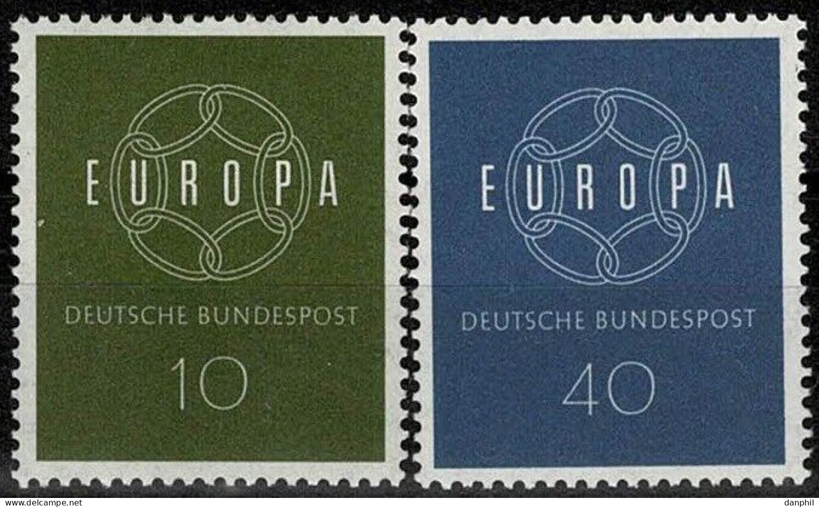 Germany 1959 Europa CEPT (**)  Mi 320-21 M€2,-; Y&T 193-94 - €2,50 - 1959