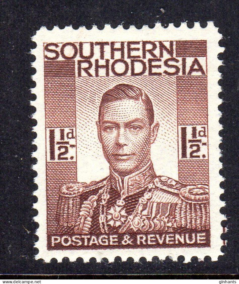 SOUTHERN RHODESIA - 1937 KGVI DEFINITIVE 1½d STAMP FINE MNH ** SG 42 - Southern Rhodesia (...-1964)