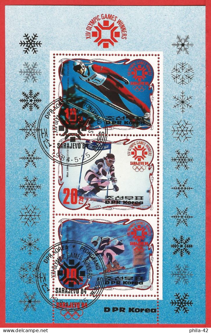 North Korea 1984 - Mi BL 176 - YT BF 35P ( Sarajevo Olympic Games ) - Winter 1984: Sarajevo