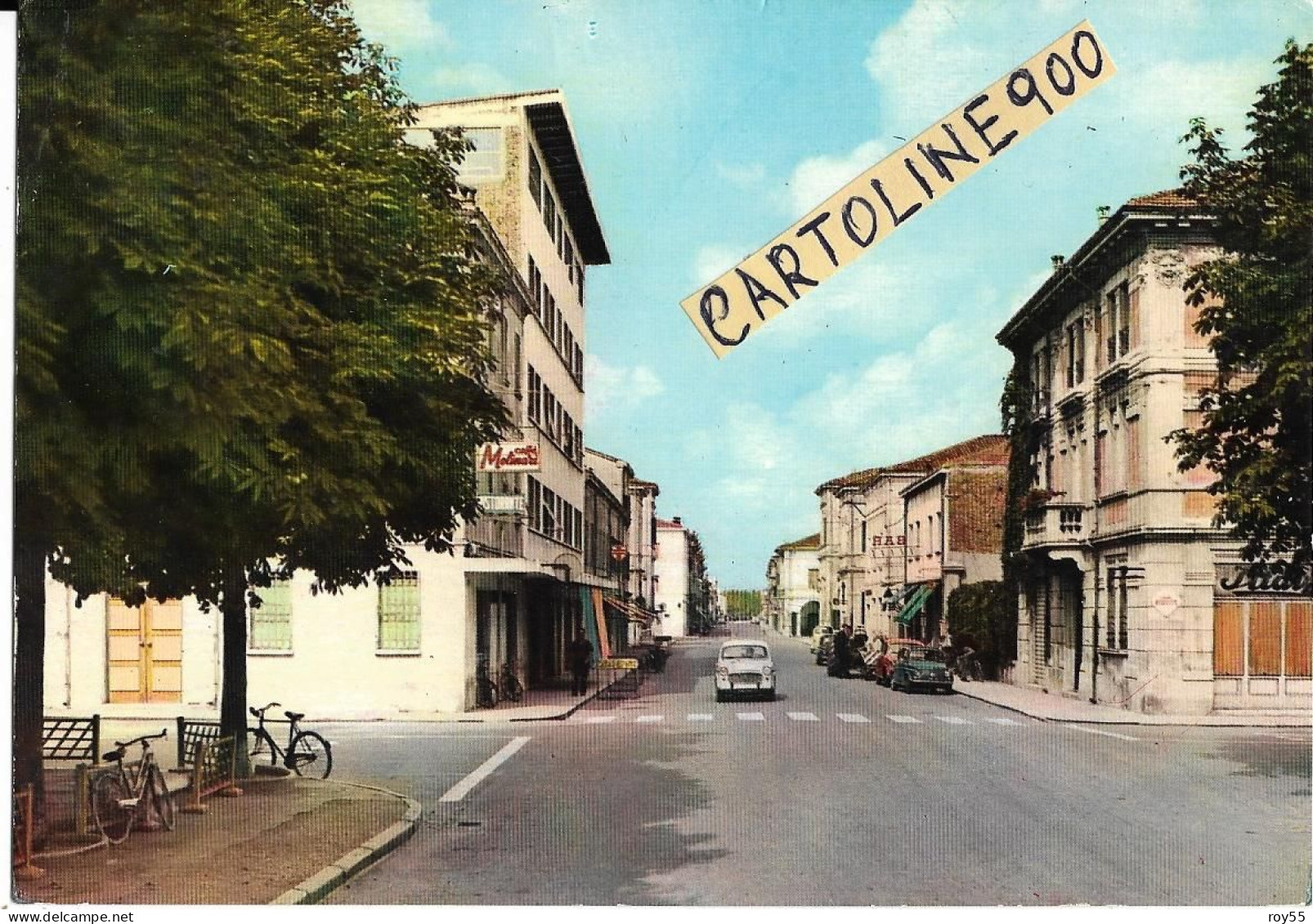 Emilia Romagna-modena-novi Via Matteotti Animata Veduta Via Matteotti Anni 60 - Sonstige & Ohne Zuordnung