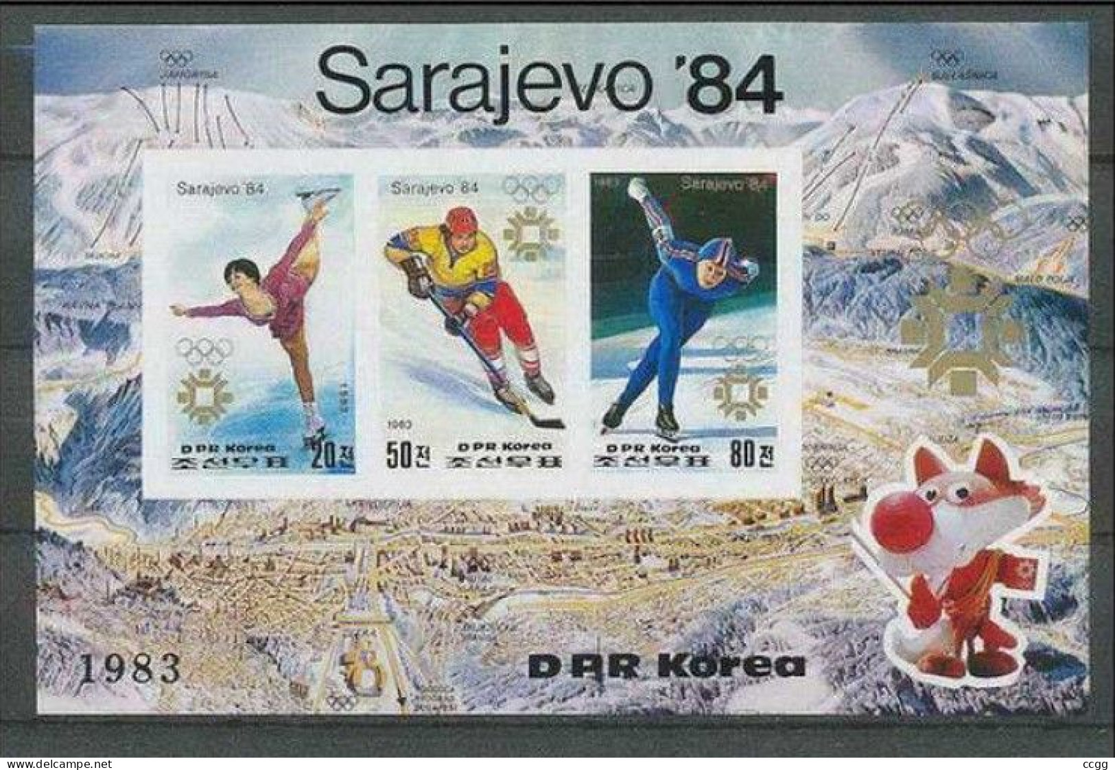Olympic Games 1984 , Korea  - Blok - Winter 1984: Sarajevo