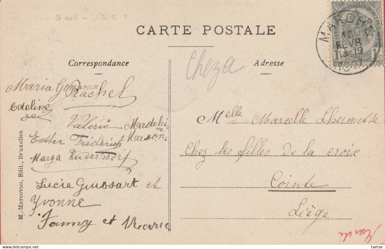 Marche - Aux Chamaie - 1907 ( Voir Verso ) - Marche-en-Famenne