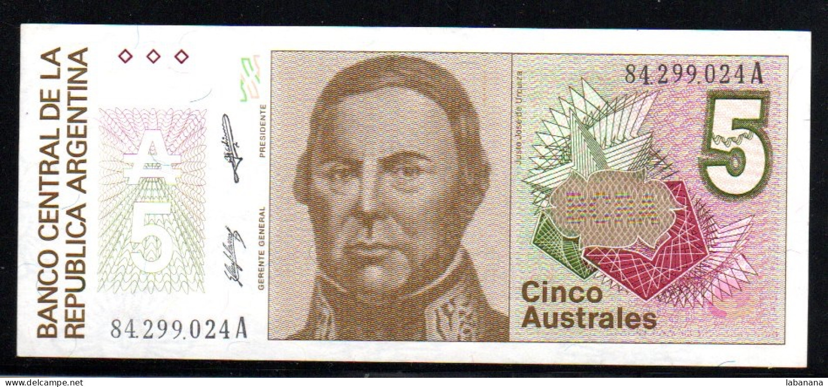 659-Argentine 5 Australes 1985/89 84A Neuf/unc - Argentine