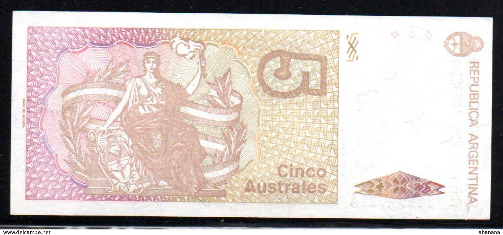 659-Argentine 5 Australes 1985/89 84A Neuf/unc - Argentine