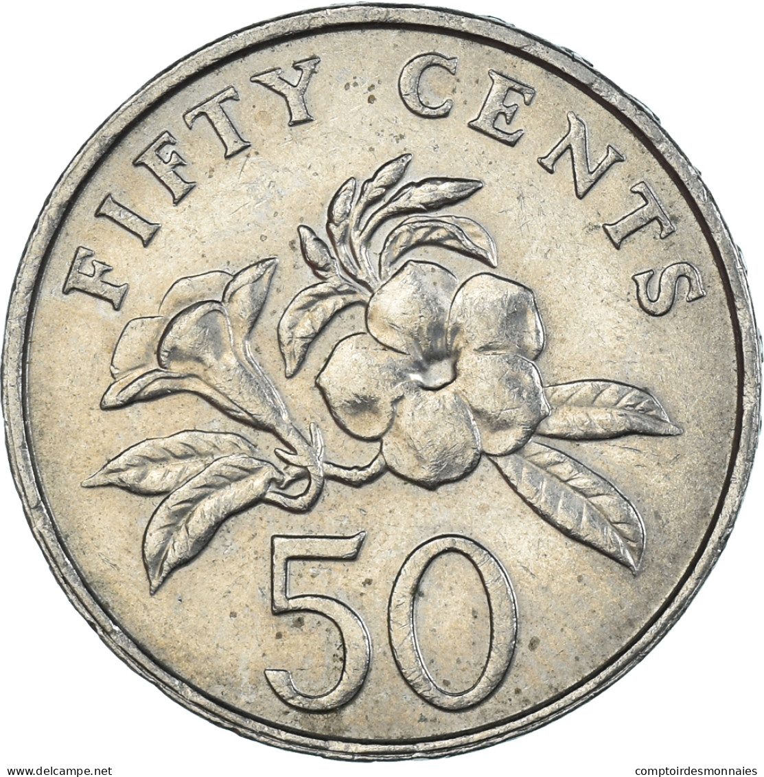 Monnaie, Singapour, 50 Cents, 1990 - Singapur