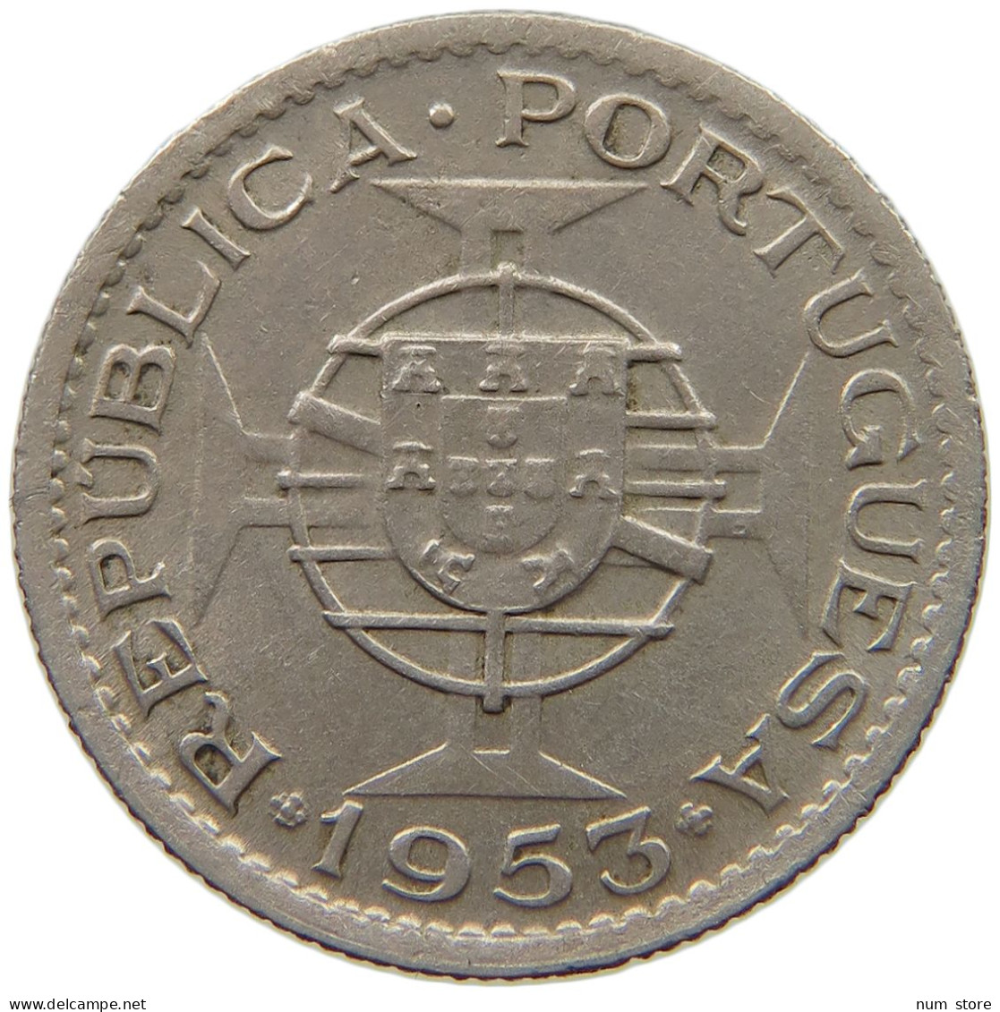 ANGOLA 2 1/2 ESCUDOS 1953  #s040 0525 - Angola