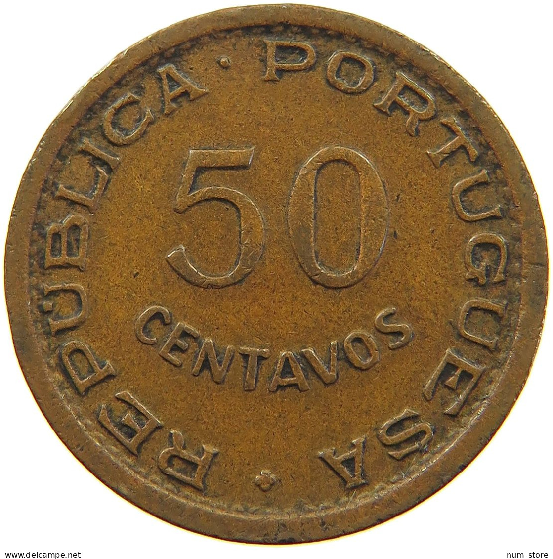 ANGOLA 50 CENTAVOS 1953  #c081 0445 - Angola